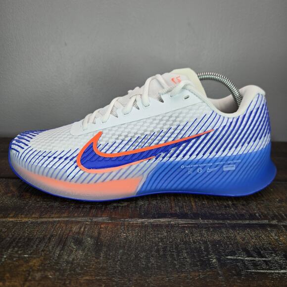 NEW Nike Zoom Vapor 11 HC Mens Size 9 Tennis Shoes Court DR6966 105 Blue White - Picture 7 of 12